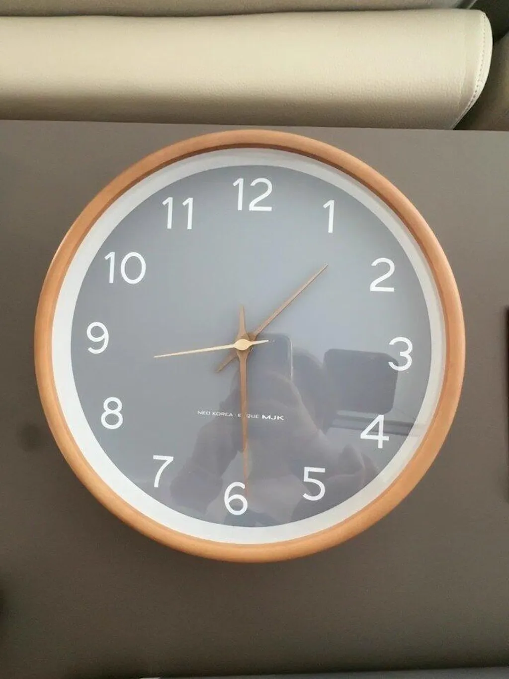 Minimalist Solid Wood Analogue Wall Clock (10")