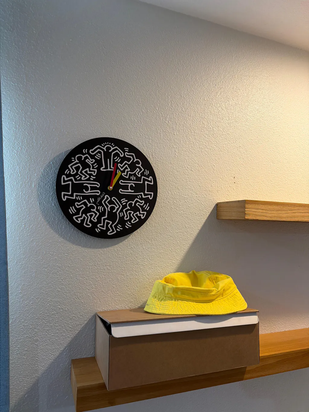 Graphic Art Silent Wall Clock — 12" MDF (Black)