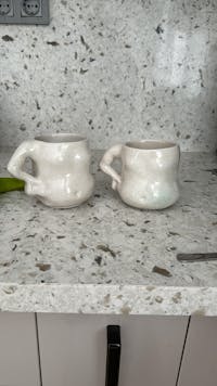 El Yapımı Göbekli Kahve Kupası 350ml