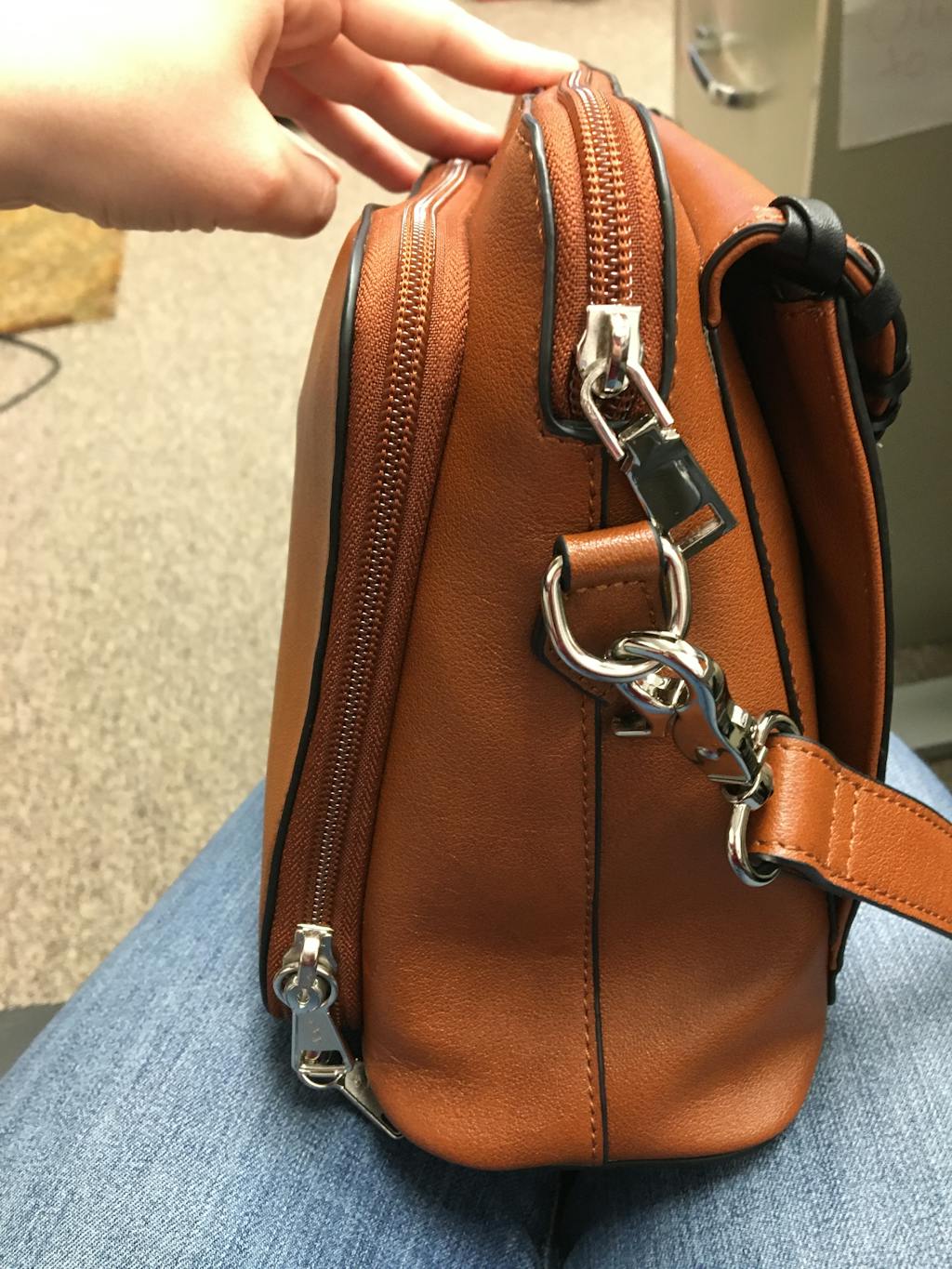Leather ConcealedCarry Crossbody Evelyn Purse Gun Goddess