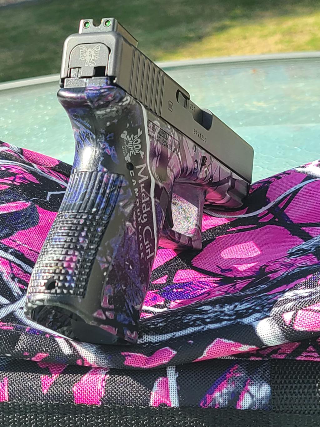 Glock or M&P Engraved Slide Cover Plate Gun Gifts Gun Goddess