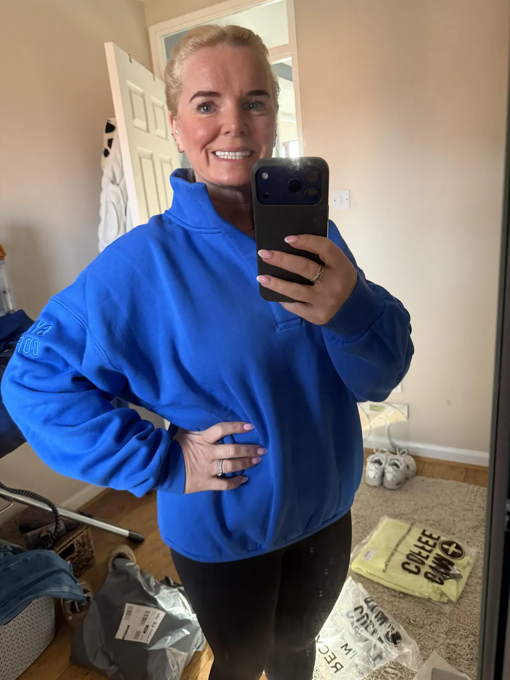 Snap Collar Sierra Sweatshirt In Violet Smoke | Gym+Coffee – Gym+