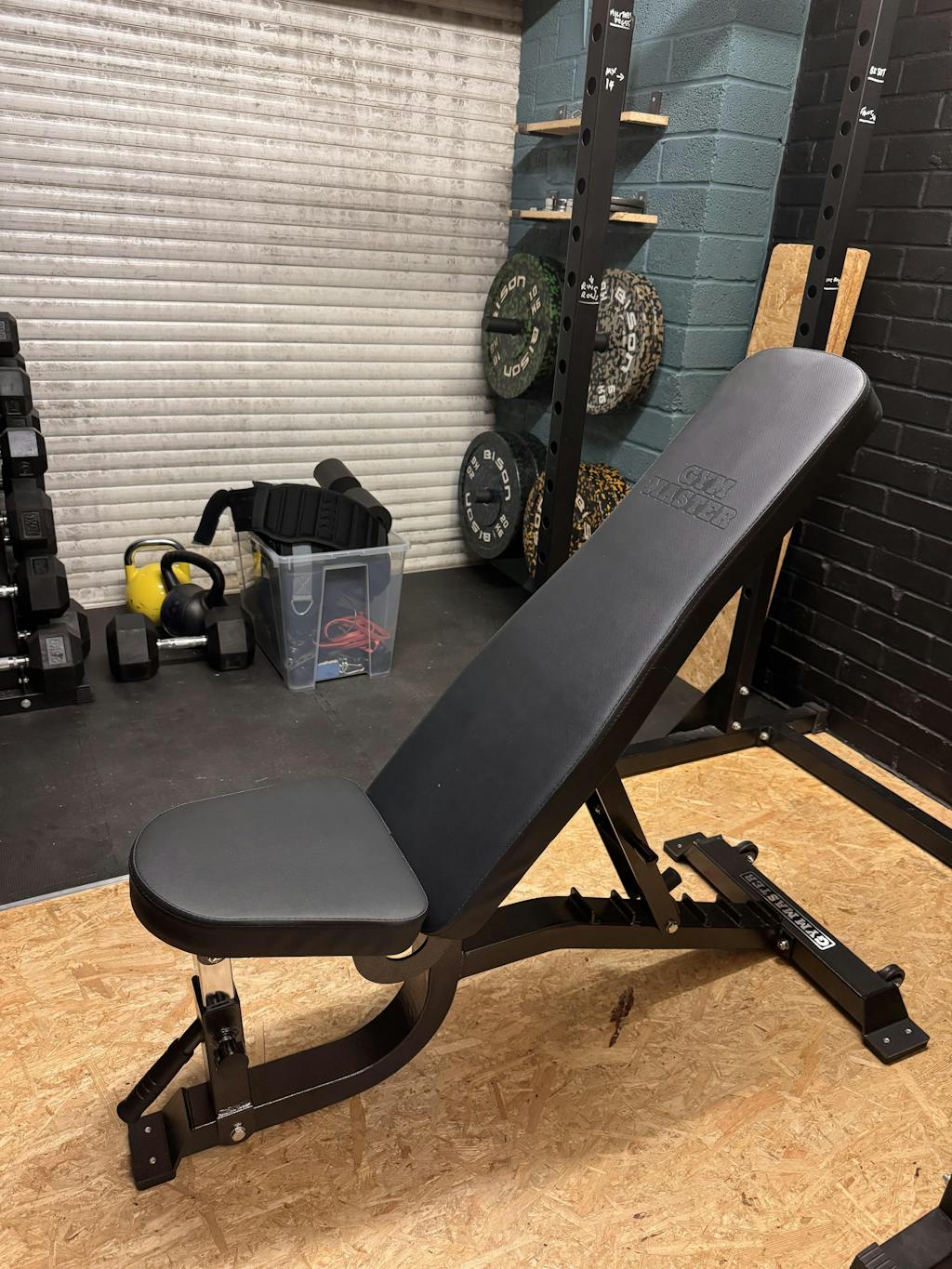 GM2 Fully Adjustable Flat | Incline | Decline FID Weight Bench - Gunmetal with Nonslip Cushions