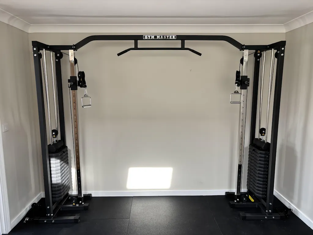 Adjustable Pulley Cable Crossover Machine Including 180kg Weights