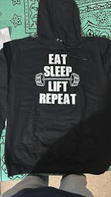Eat Sleep Lift Repeat Gym Hoodie