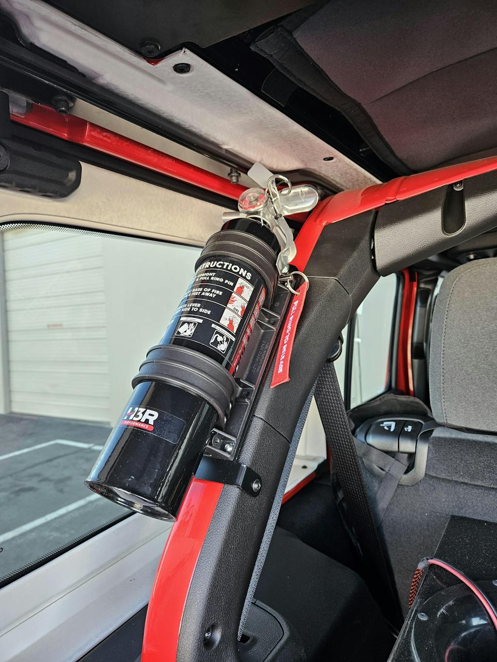 Jeep Wrangler JL Fire Extinguisher Mount (Driver’s side - left)