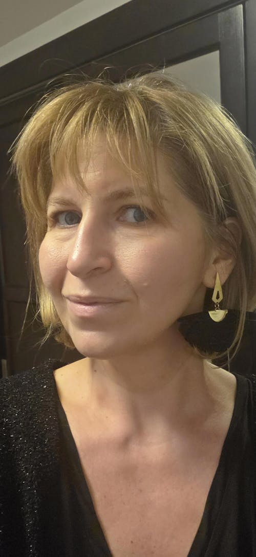 Cercei Anemona - Negru