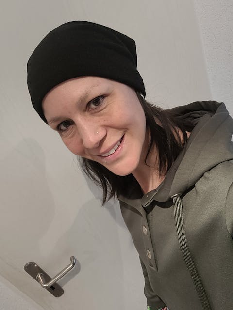 Human Hair Hat Wig Side-Fringes - Front