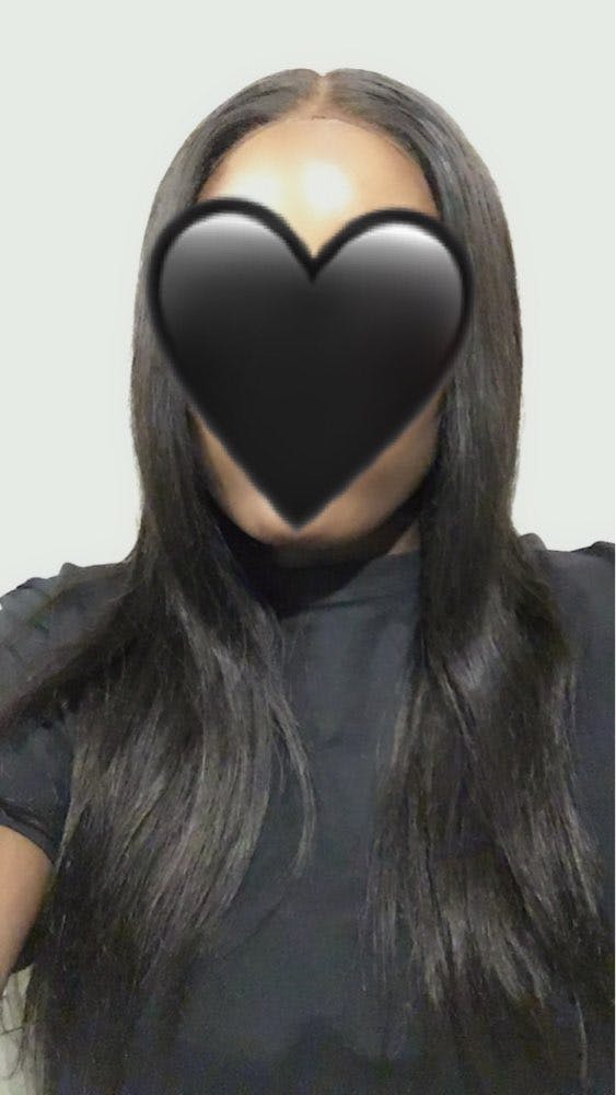 High Quality Straight Hair HD Transparent Middle Part T Lace Frontal W
