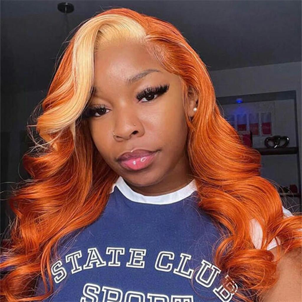 Glueless Ginger Wigs 13x4 HD Lace Front Wig Body Wave Human Hair Wigs Hairsmarket