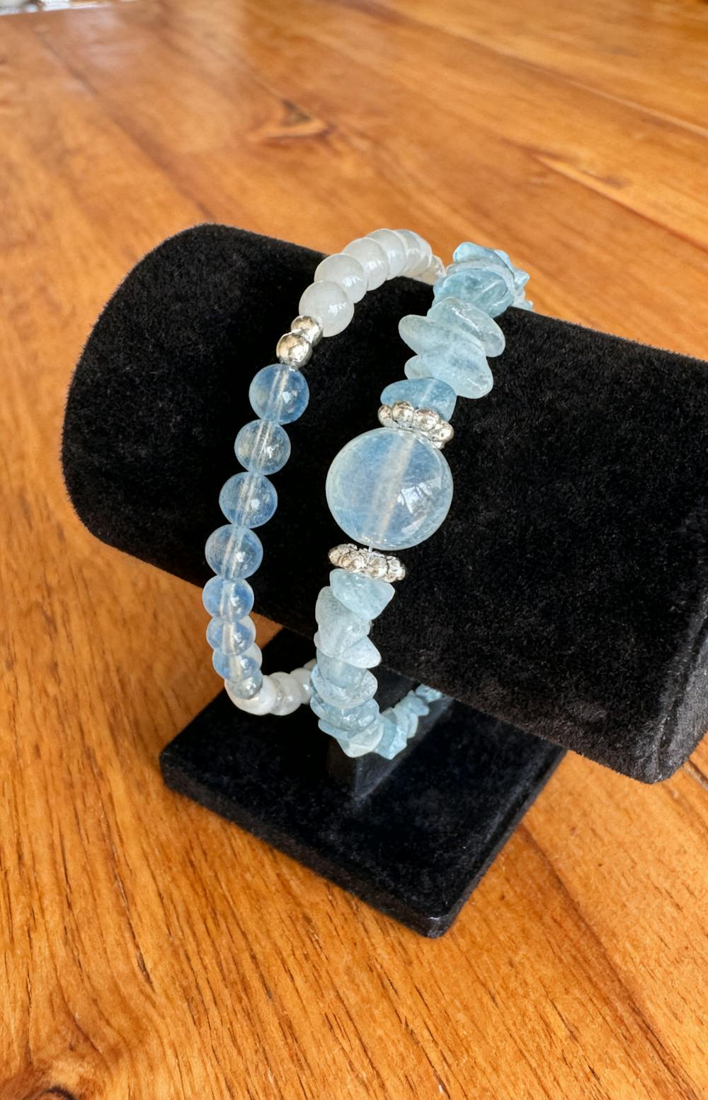 Seasonal Birthstone Silver Bracelet – Spring / Summer / Fall / Winter