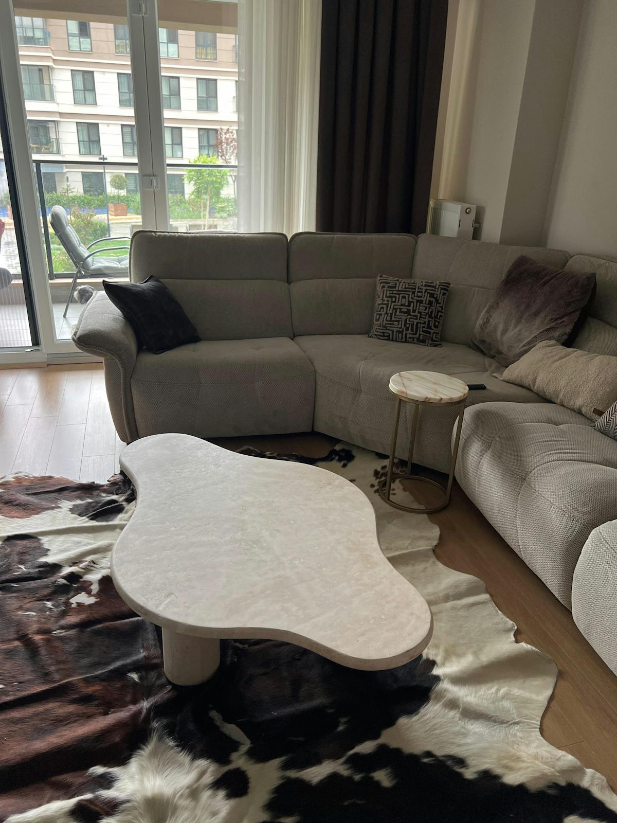 Trio Travertine Coffee Table