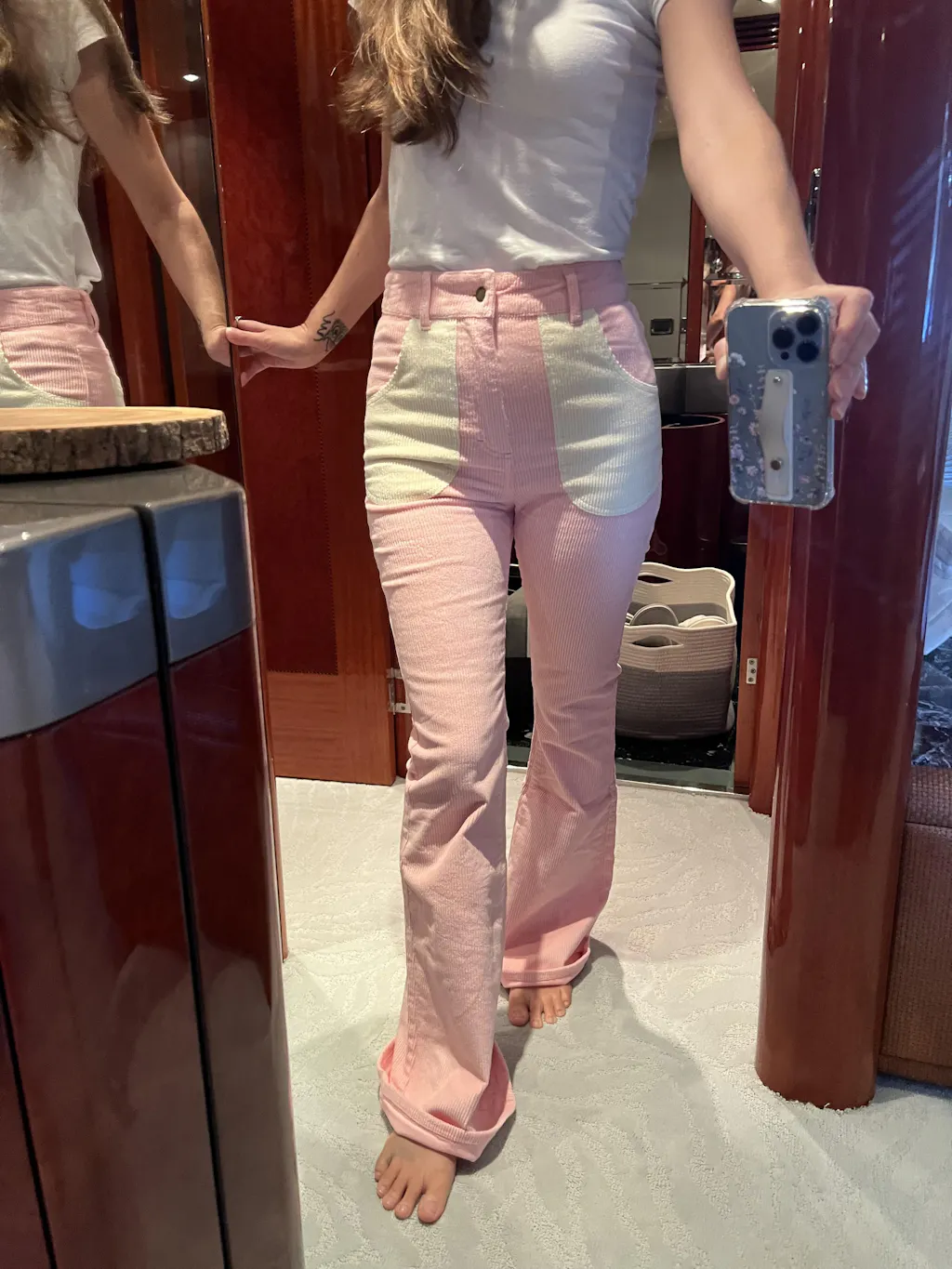 Orange Poppy Corduroy Pants | Bell Bottoms | Hammies