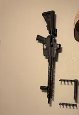 AR 15 Buffer Tube Mount - Wall | Rifle Holder Storage Rack