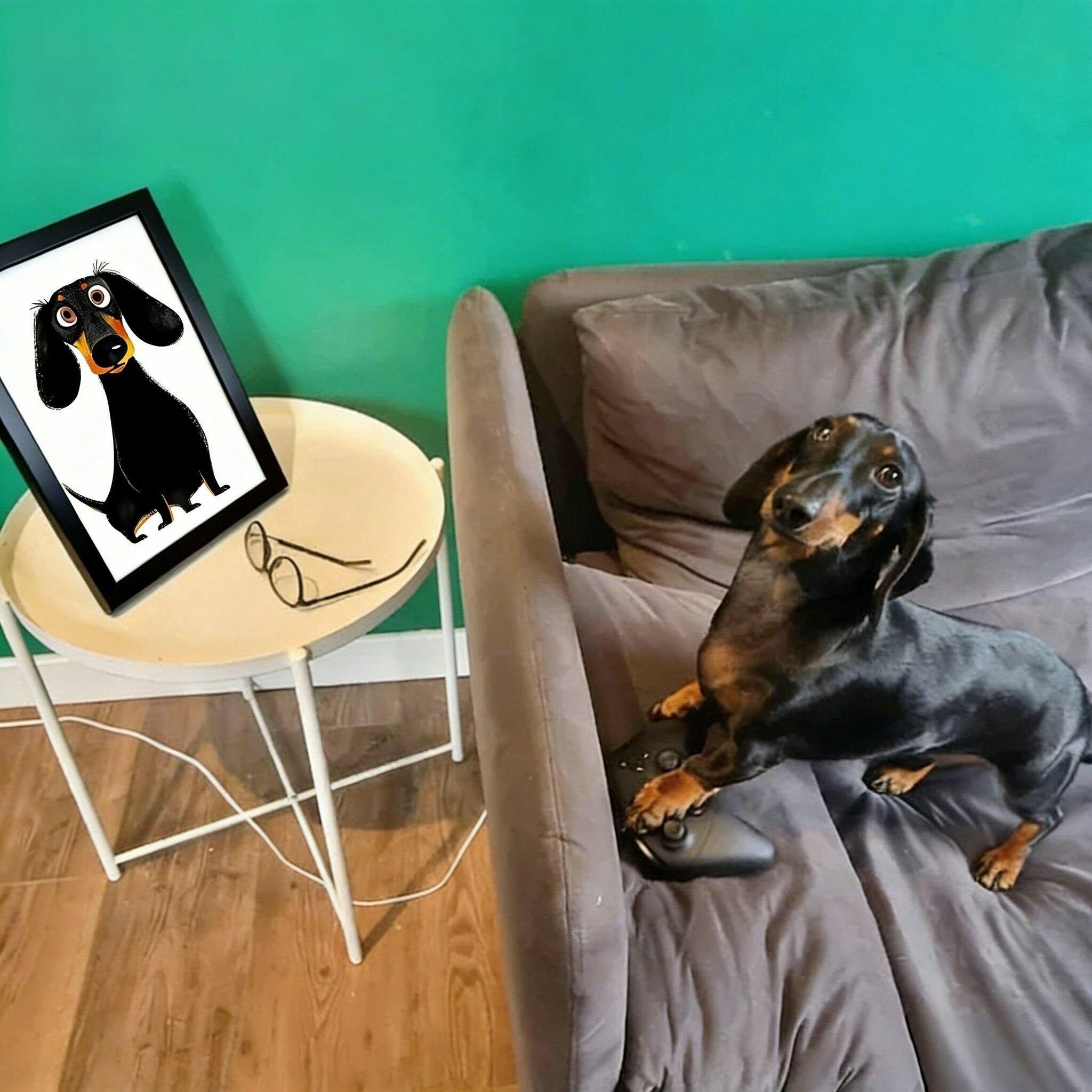 Modern Pet Canvas Framed Art Wall Decor– Perfect for Any Space-H043