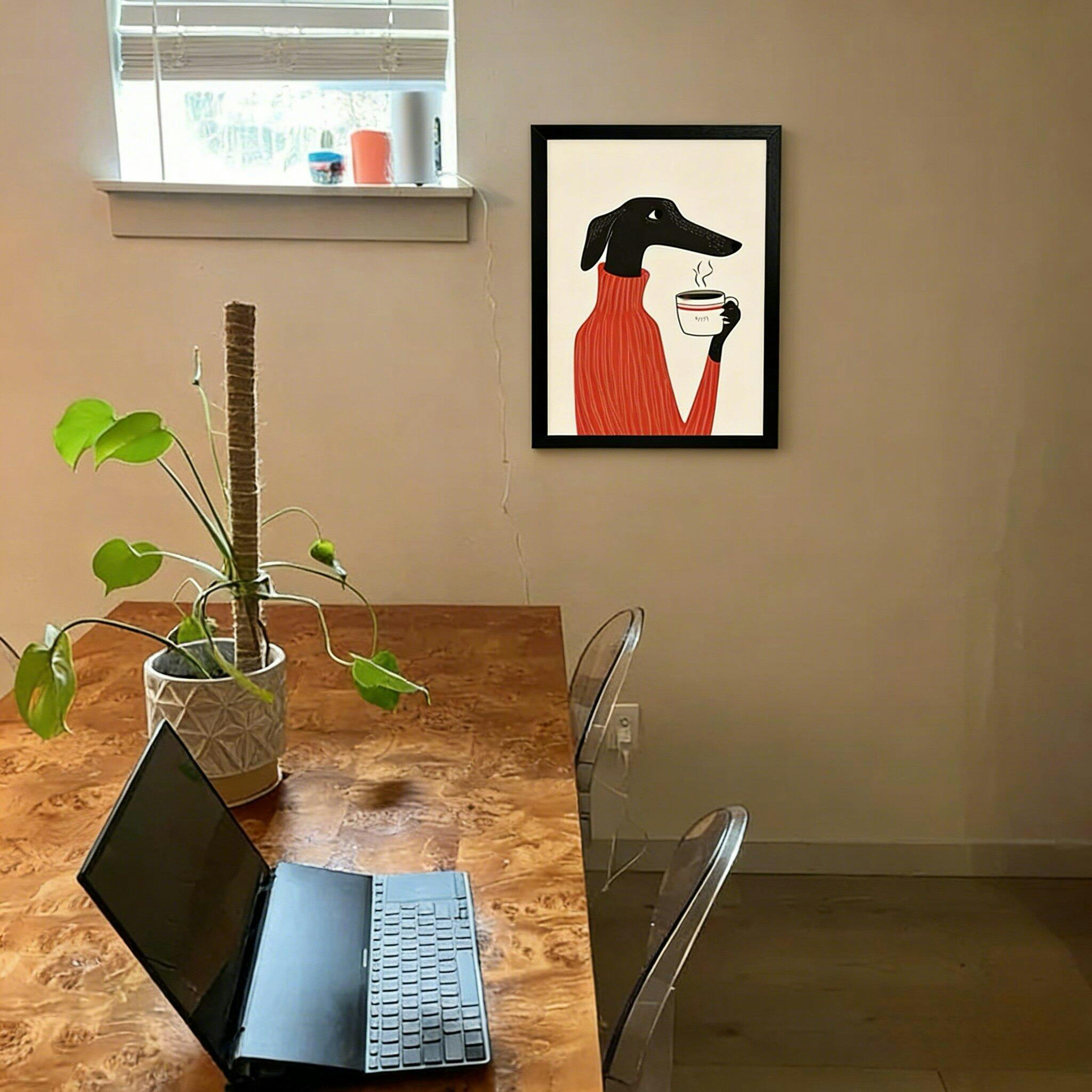 Modern Pet Canvas Framed Art Wall Decor– Perfect for Any Space-h072