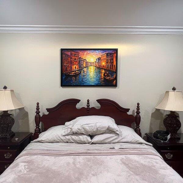 Desert Landscape Painting Southwestern Framed Wrapped Canvas Portrait Wall Decor for, Corridor, Office - Elegant Gift Suitable for Home Decor, Perfect for Room Decor-H109