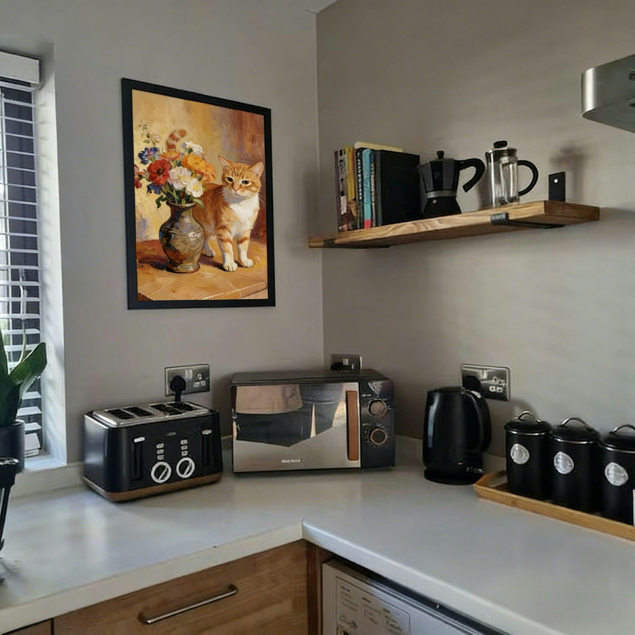 Modern Pet Canvas Framed Art Wall Decor– Perfect for Any Space-H126