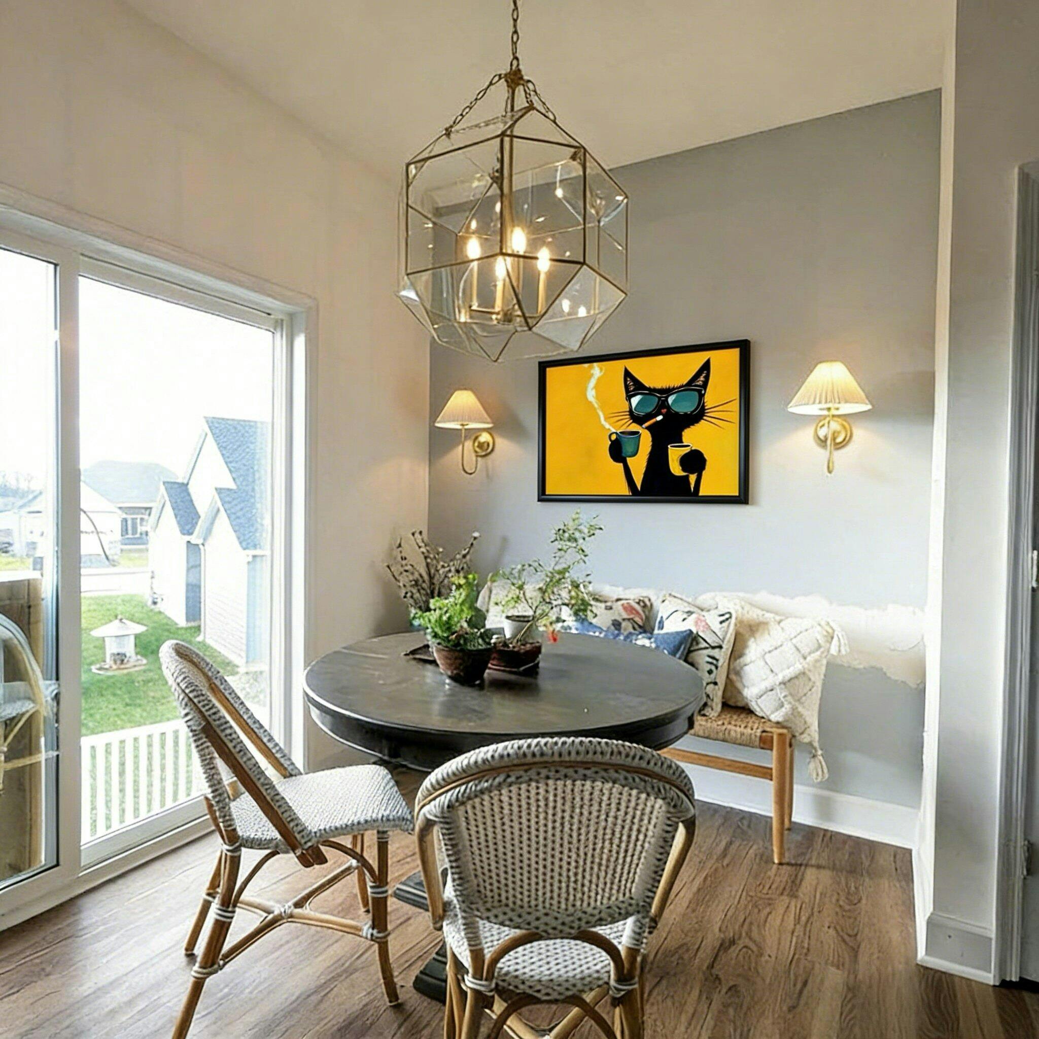 Modern Pet Canvas Framed Art Wall Decor– Perfect for Any Space-H117