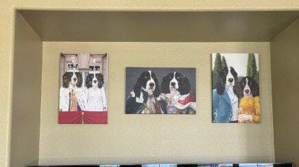 The Coronation Couple - Custom Pet Canvas