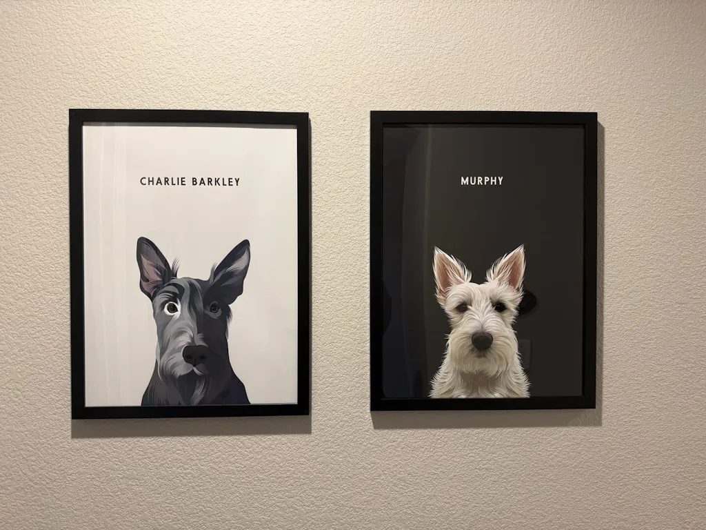 College Yearbook Style -Modern Pet Portrait
