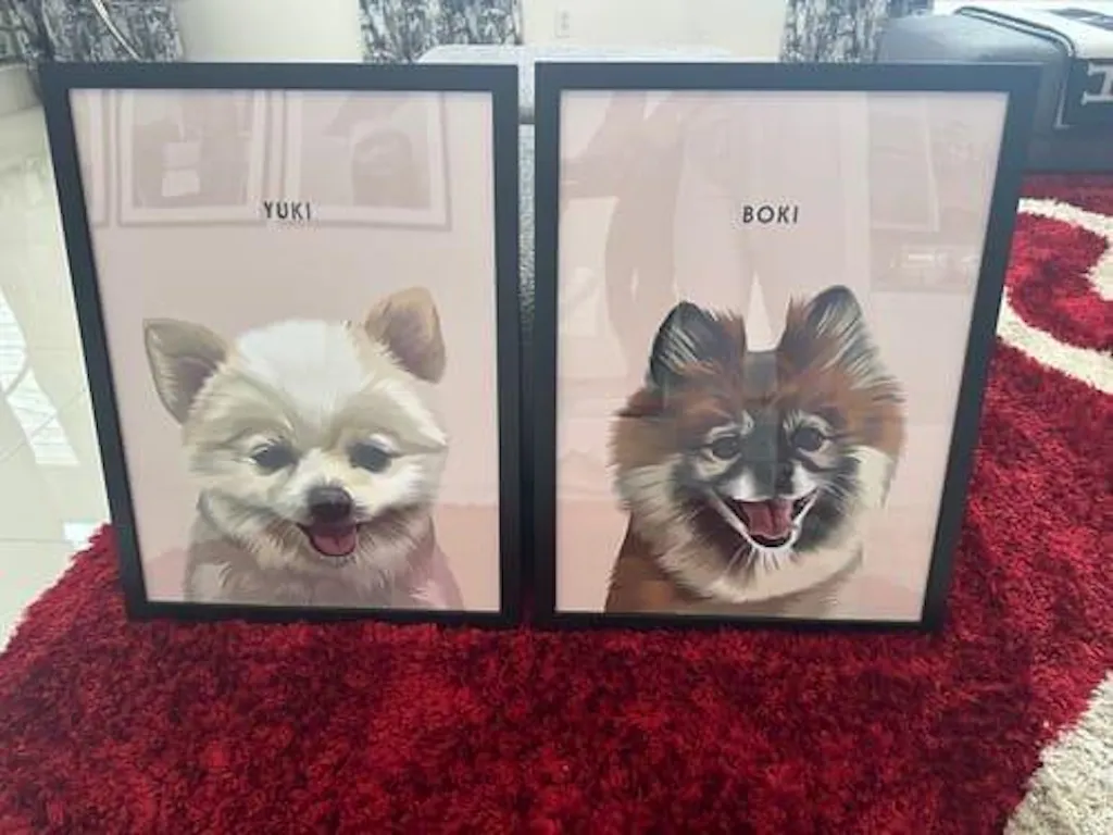 College Yearbook Style -Modern Pet Portrait