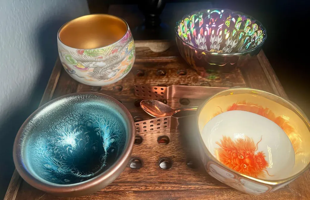 Vivid Peacock——TeaCup