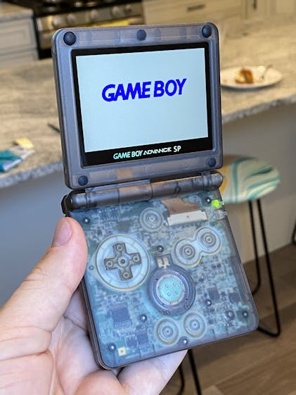 Game Boy Advance SP LCD Kit and Lens - Cloud Version