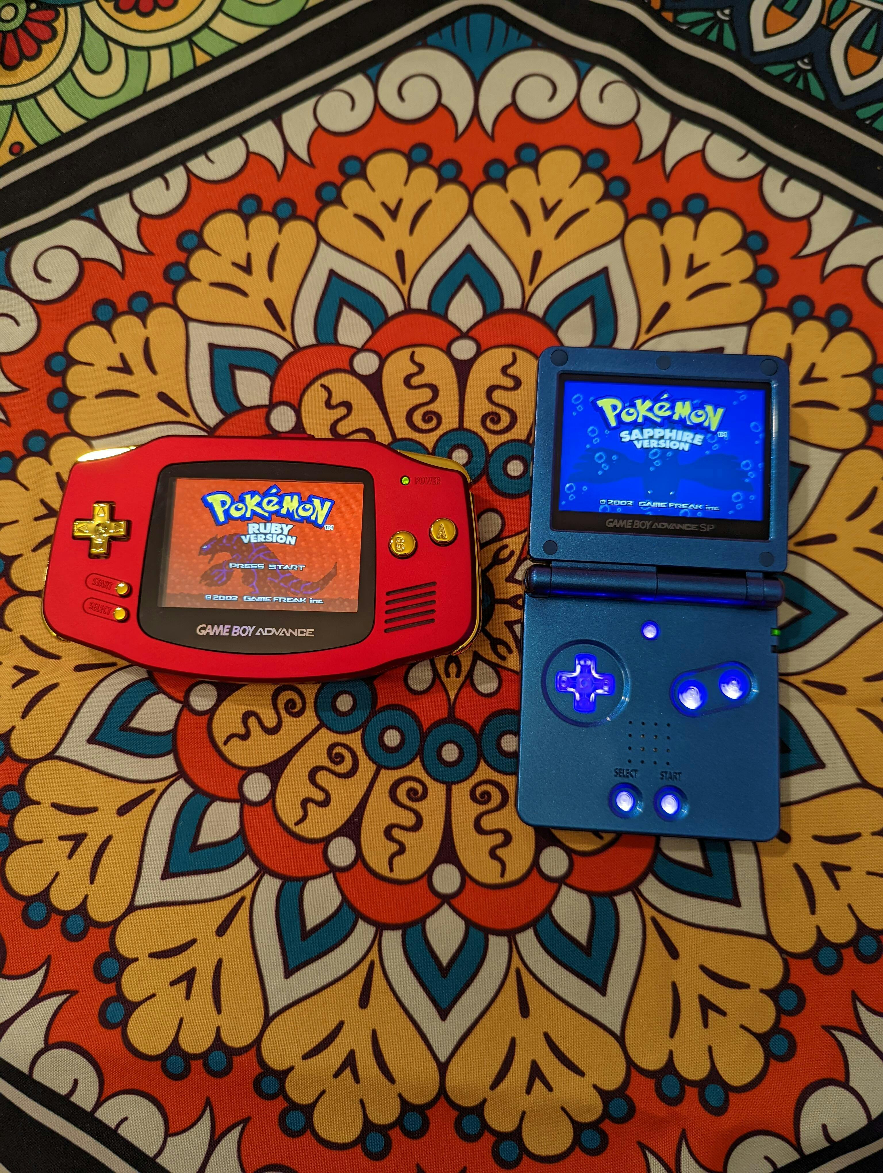 Backlit IPS Gbasp Nintendo Gameboy Advance SP Candy Colorful In Translucent Black - Foto 4