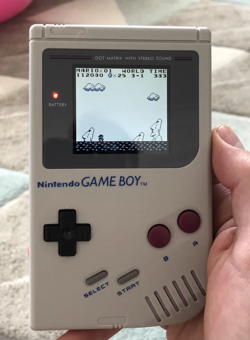 Game Boy DMG IPS LCD V5 with OSD | Backlight & Front PCB | Hand