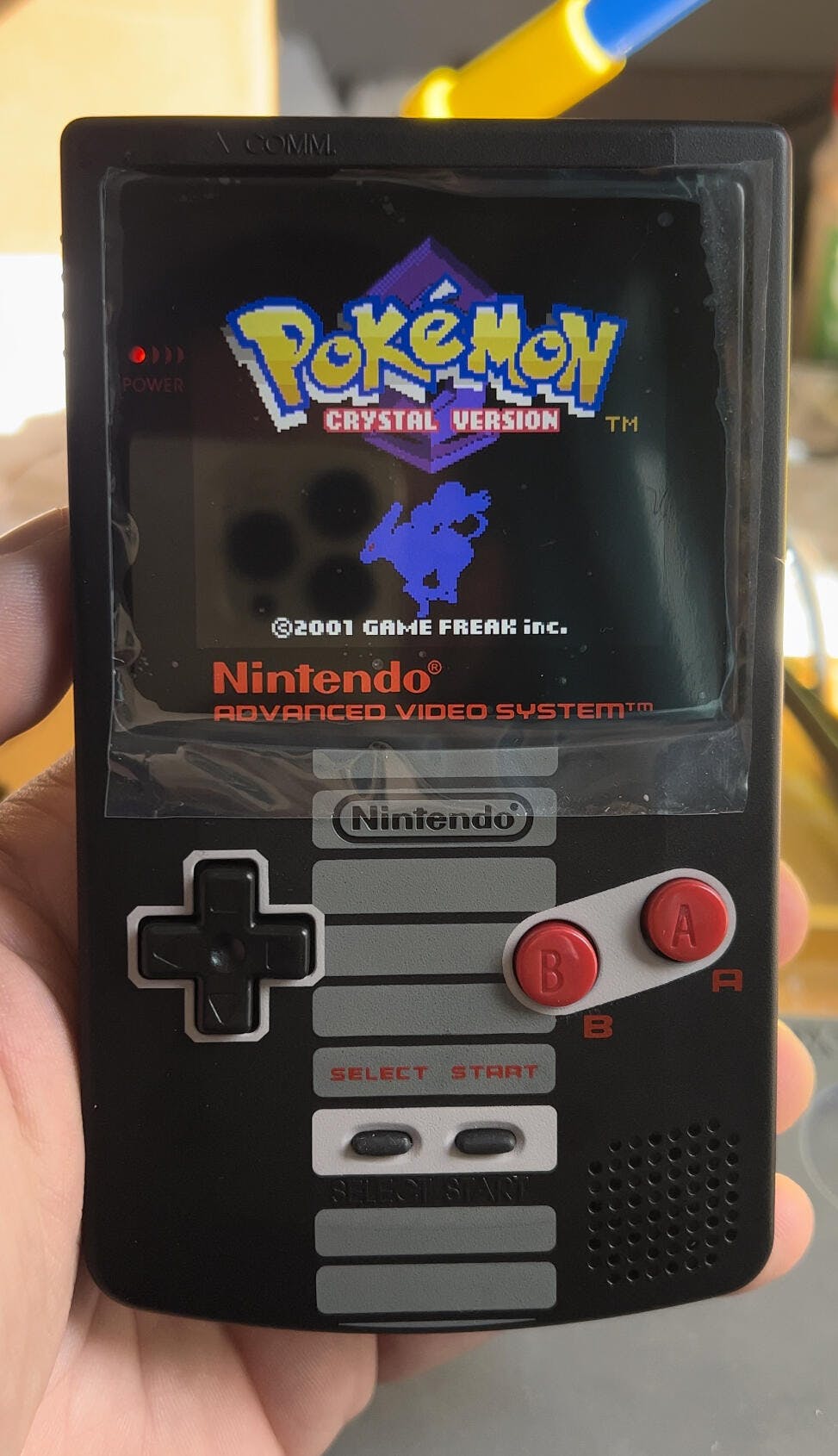 How do I get rid of this half-filled text on the laminated? : r/Gameboy