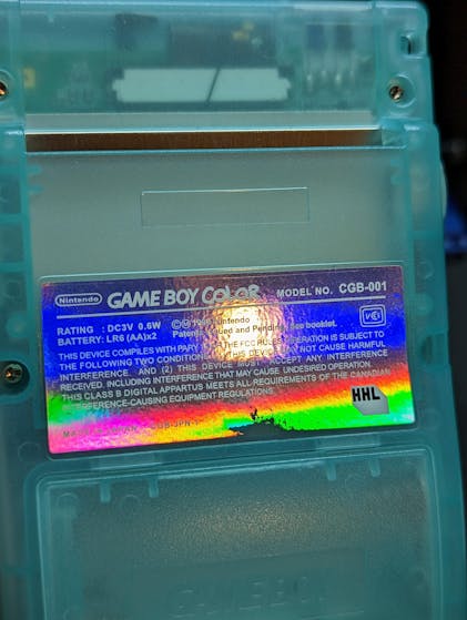 Gameboy Color GBC Mouse Trap Hotel Replacement Label Decal Glossy