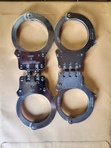 Hiatt Model 2054 Hinged Oversized Nickel Handcuffs