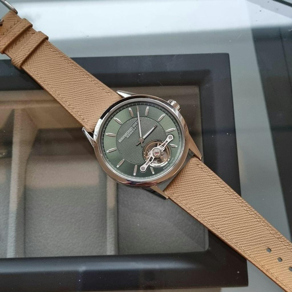 Beige Saffiano Leather Watch Strap | Handdn - Bespoke Watchstraps
