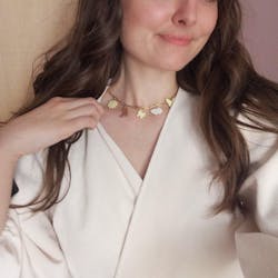 Collier Isis doré - charms personnalisables