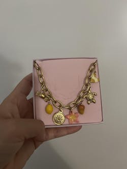 Collier doré Elisabeth - charms personnalisables