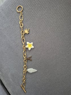 Bracelet doré Sofia - charms personnalisables