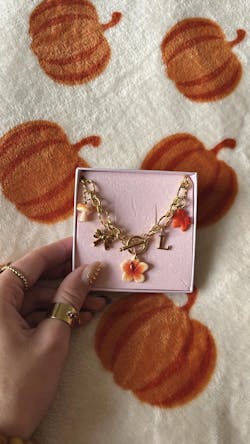 Collier doré Amélia - charms personnalisables