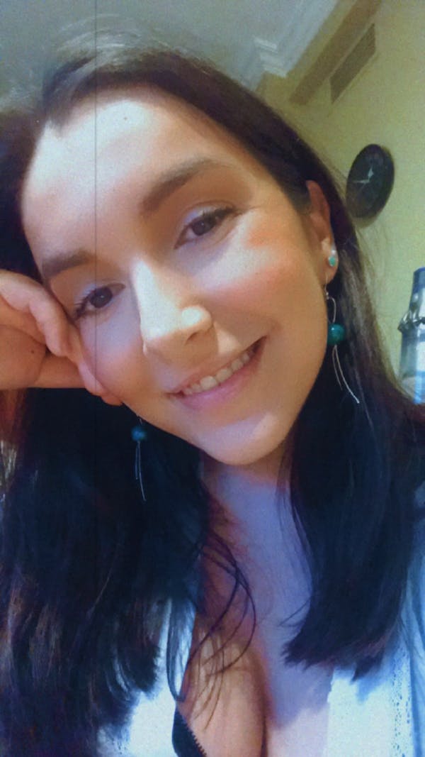 Turquoise string earrings