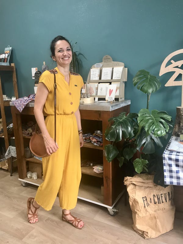 Casual mustard jumpsuit