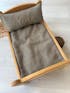 Ensemble lit IKEA - Coussin + Tapis imperméable moumoute taupe