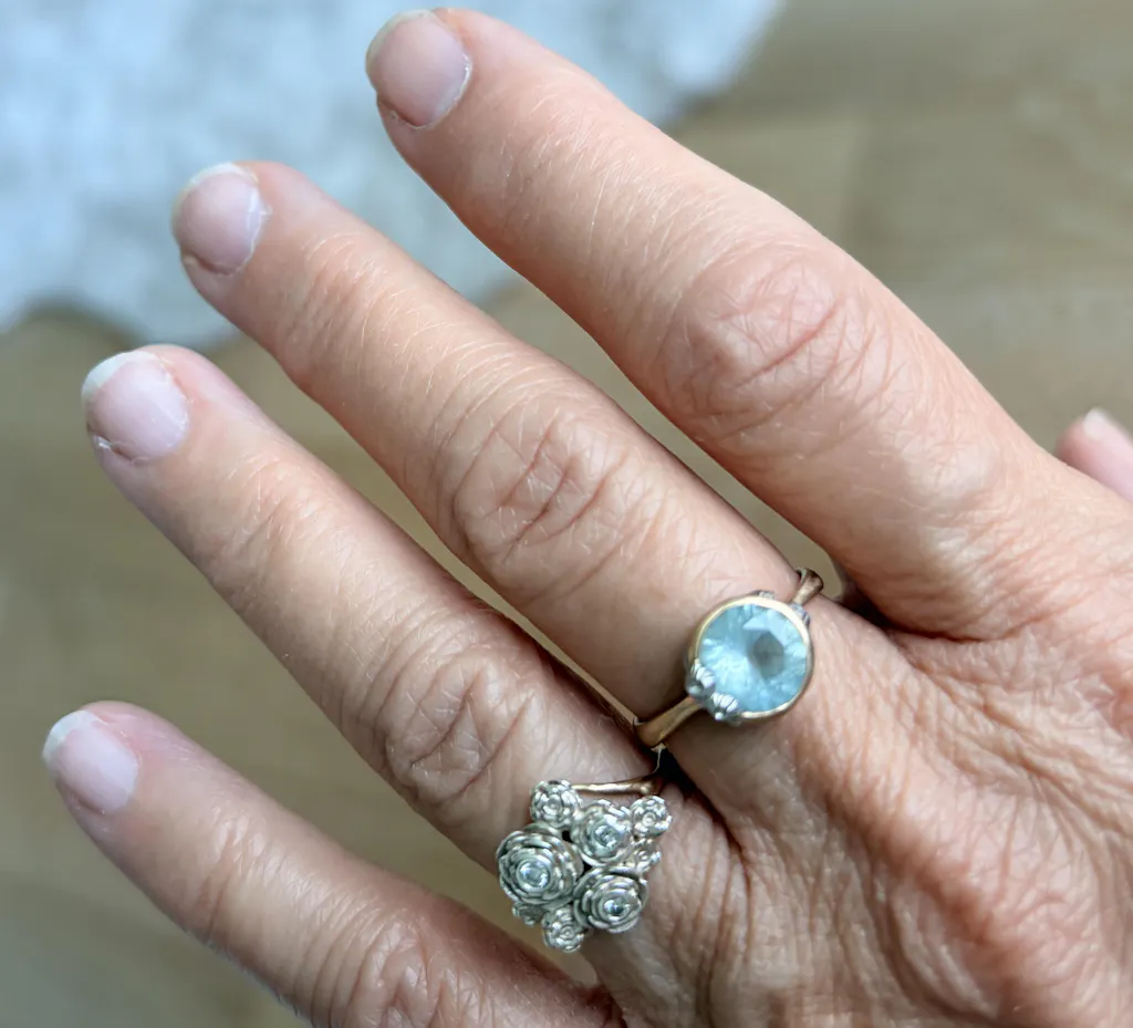 Veil Aquamarine Ruthie B. Ring