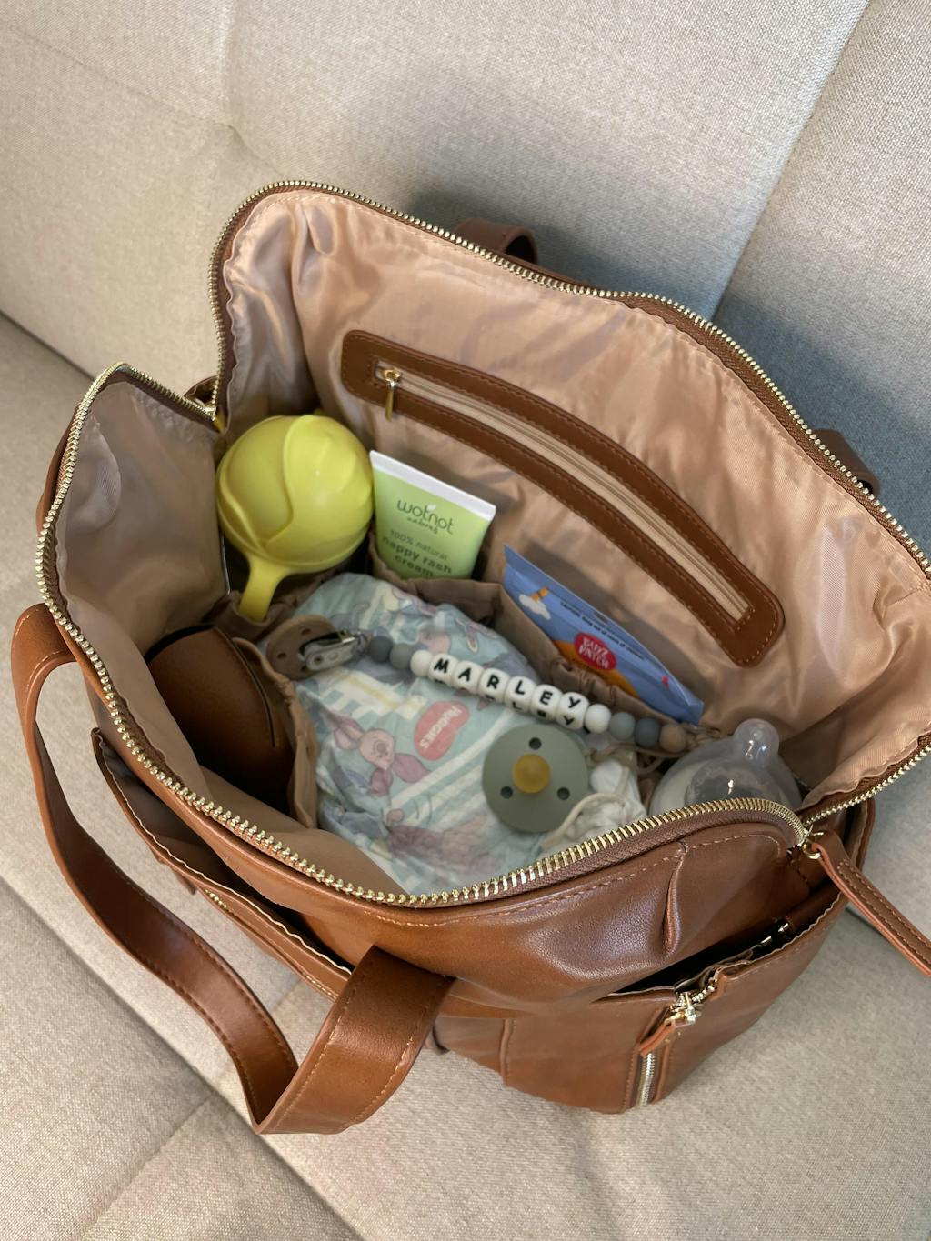 Convertible Nappy Bag Backpack or Tote Stylish Vegan Leather Best