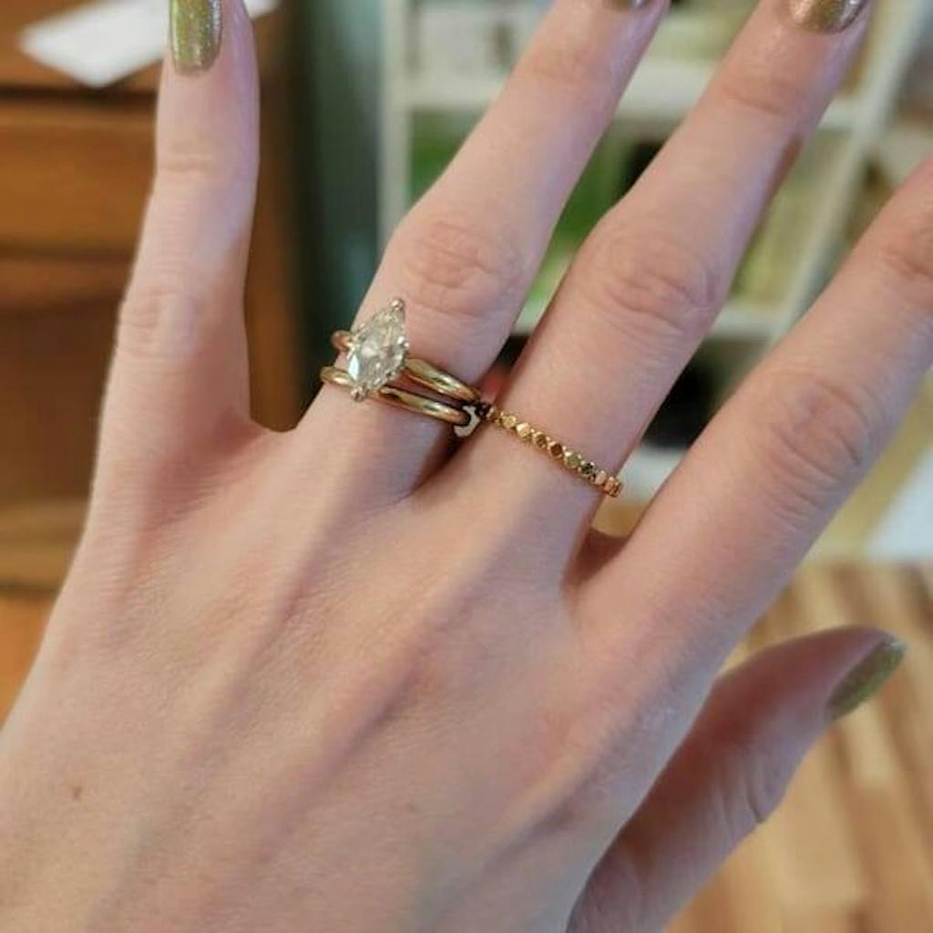 Mini Bead Ring, 14K Gold Fill