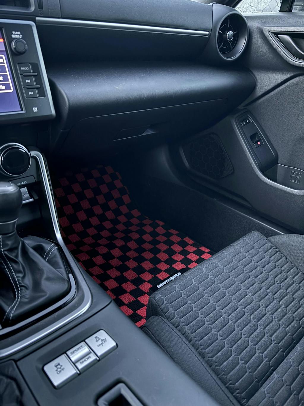 Floor Mats - Checkerboard (Yellow)