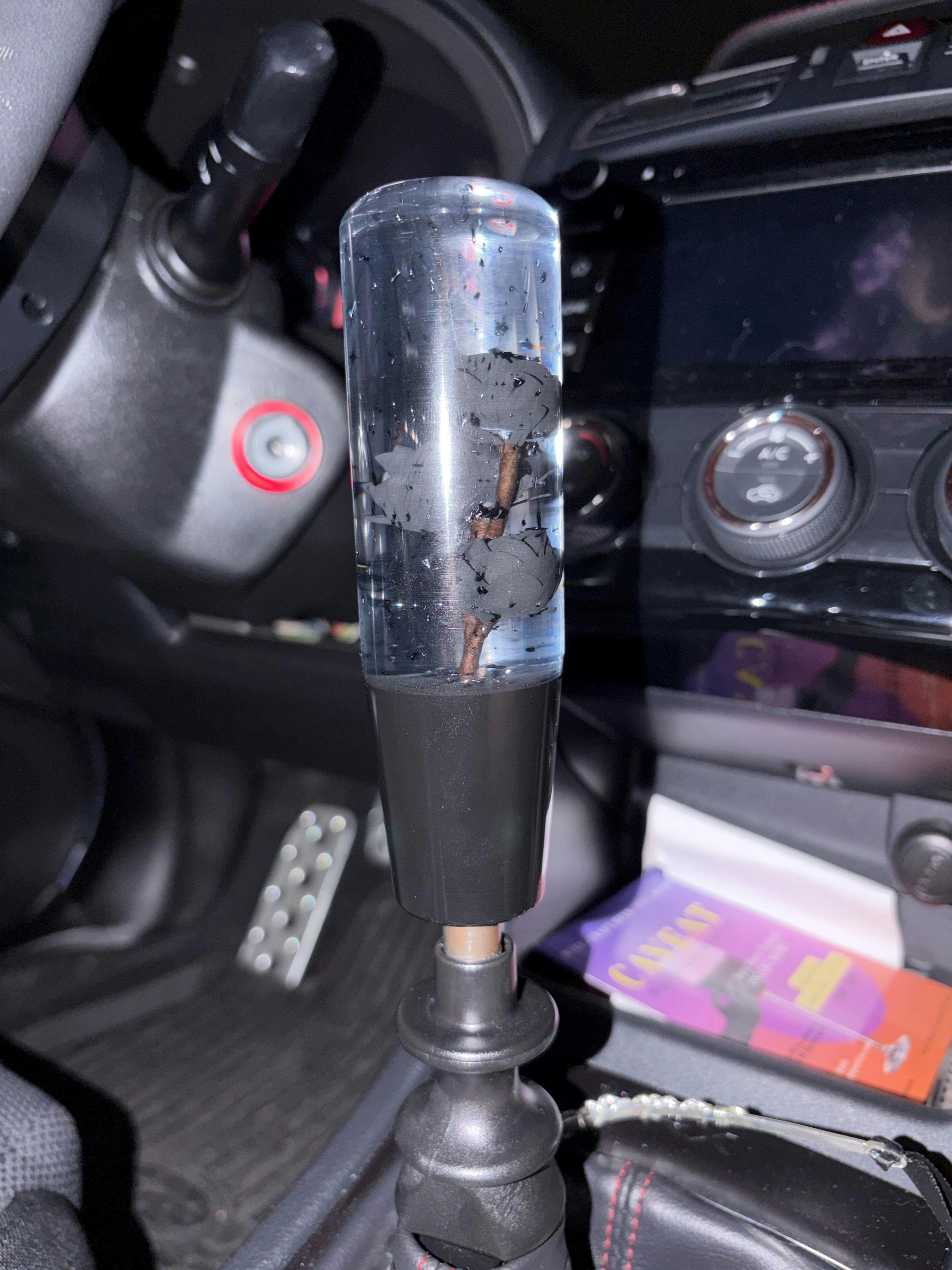 Sparkling Roses Black Shift Knob | Happy Endings