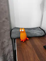 Handmade SnuggleCat – Whimsical Clay Desk Friend