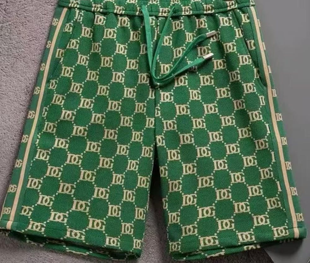 250224 New high quality jacquard knit stretch shorts