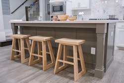 Trapez Counter Height Barstool 24” (Set of 2)| Modern Minimalism