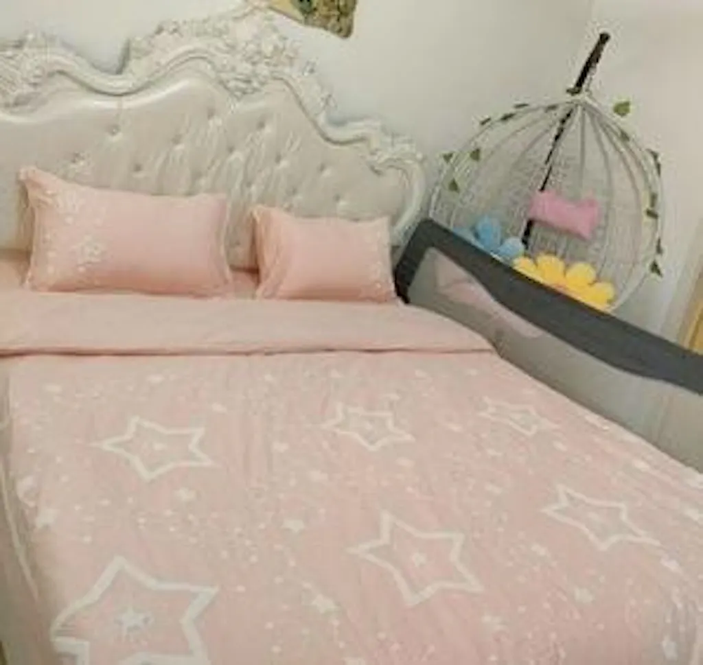 Popxstar European-Style Luxury High-End 100 Cotton Four-Piece Set Exquisite Lace Embroidery Cotton Quilt Cover Bed Sheet Bedding